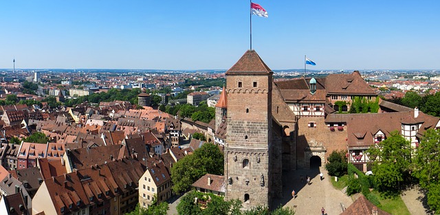 Das Wahrzeichen "Kaiserburg" von Nürnberg